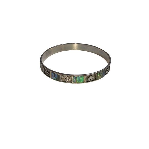 ABALONE SHELL BANGEL - Picture 1 of 8